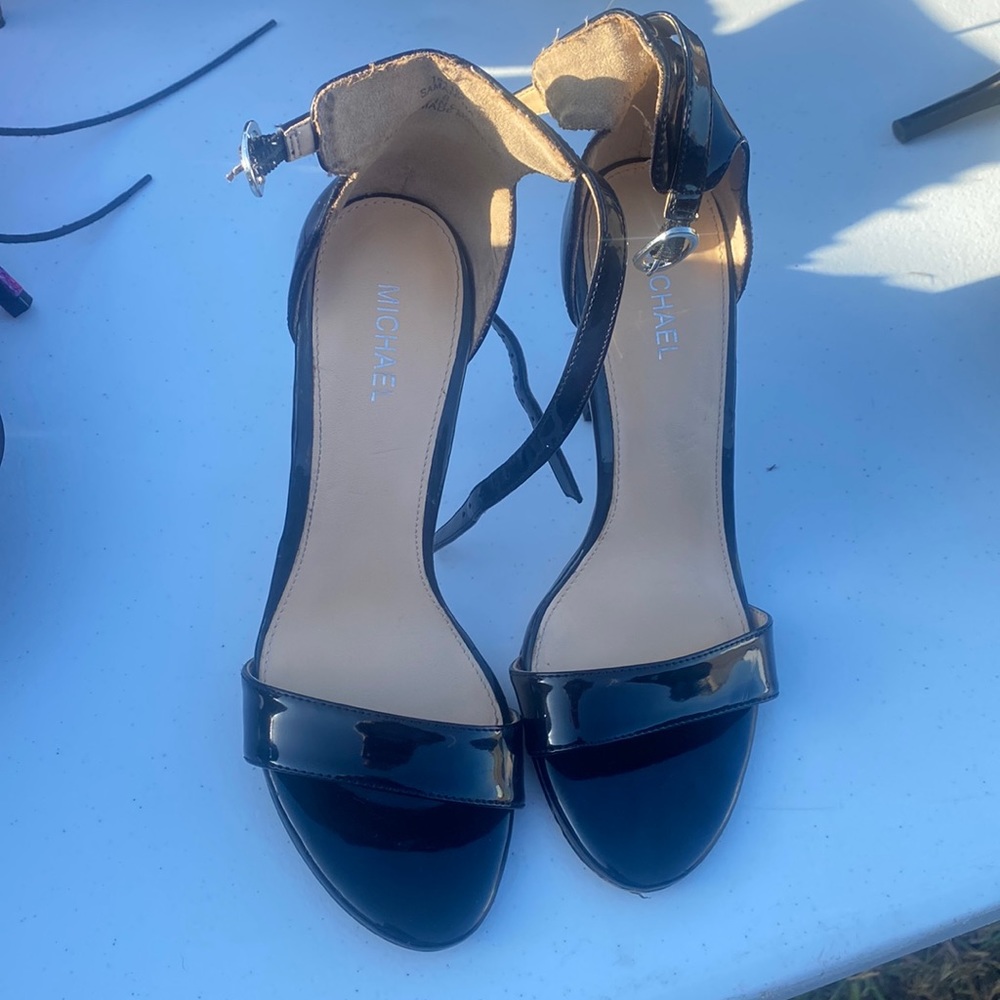 Plain black heels